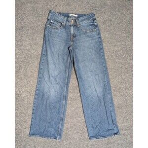 Levis Superlow Jeans Womens 27 Loose Fit Denim Blue